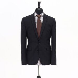 Express 40R Gray Solid 2-Button Sport Coat Blazer Jacket G166